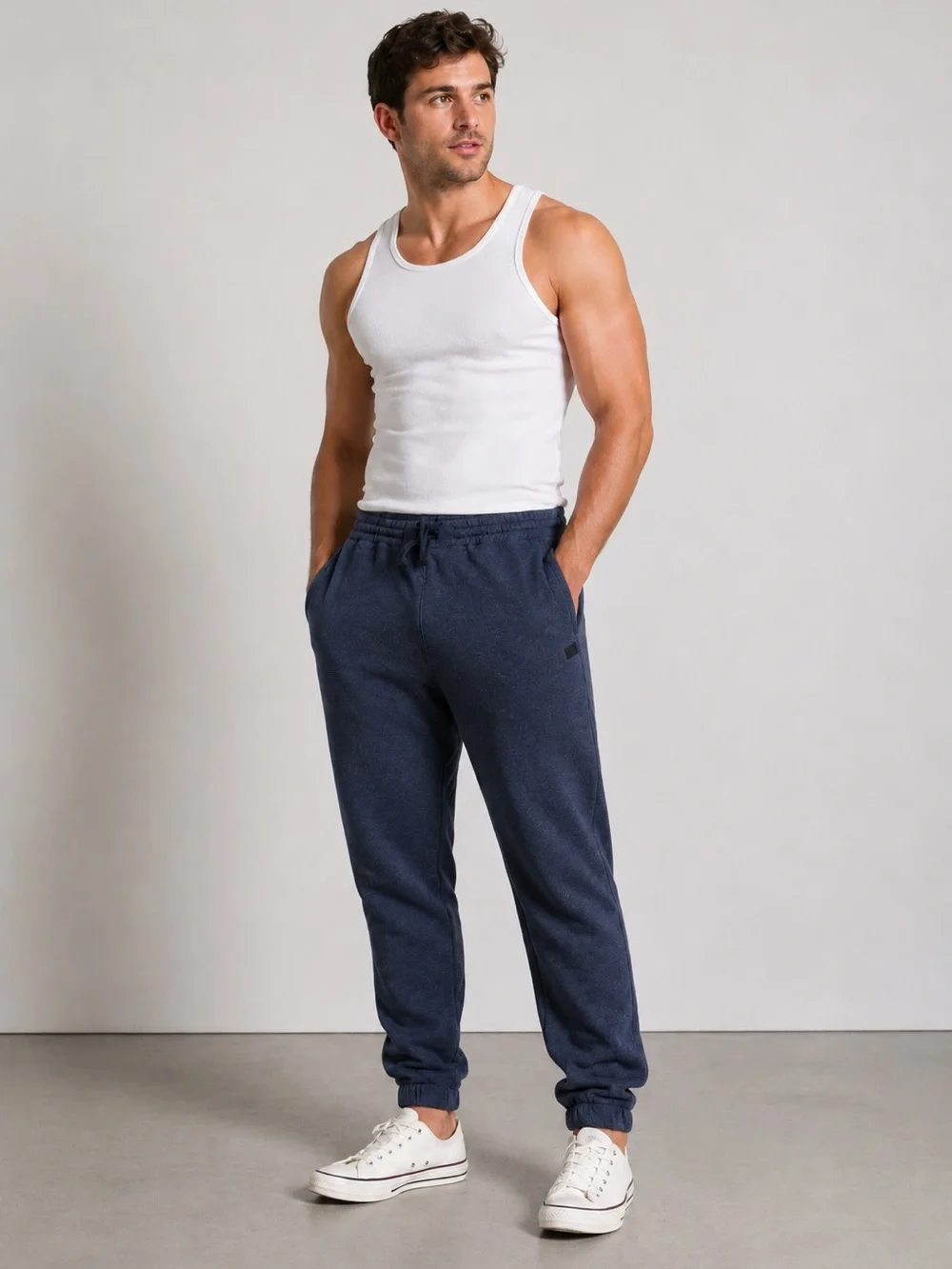 Lunya Men’s Restore Double Faced Jogger Pants Navy Blue Small NWT Luxury Lounge - Picture 8 of 10